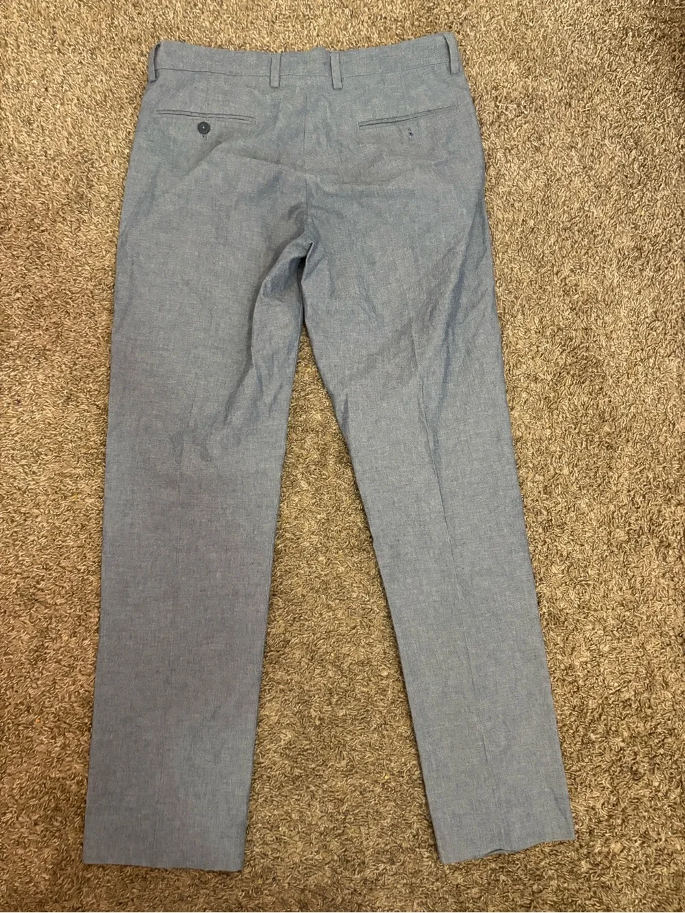 J.Crew Bedford Dress Pants Men's 31X32 Blue Tailored Cotton